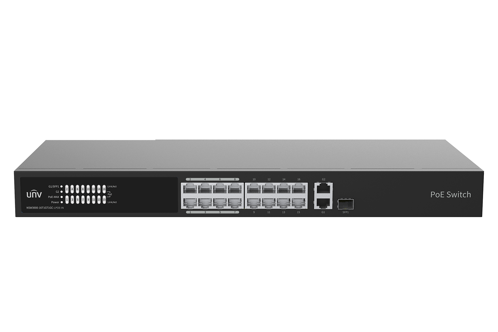 Cloud მართვადი სვიჩი 16 PoE პორტით